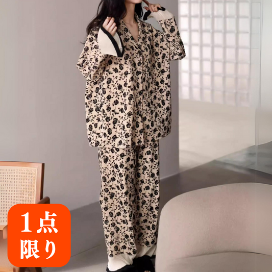 【展示品・即納】レディース|セットアップ|ラグジュアリー|ルームウェア|Mサイズ|0203