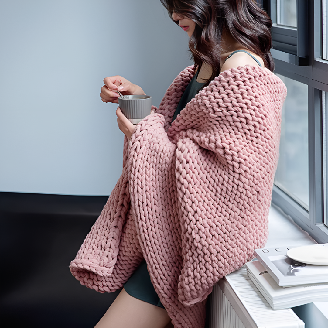 韓国風・北欧風|ブランケット|130×160cm|3カラー|0023