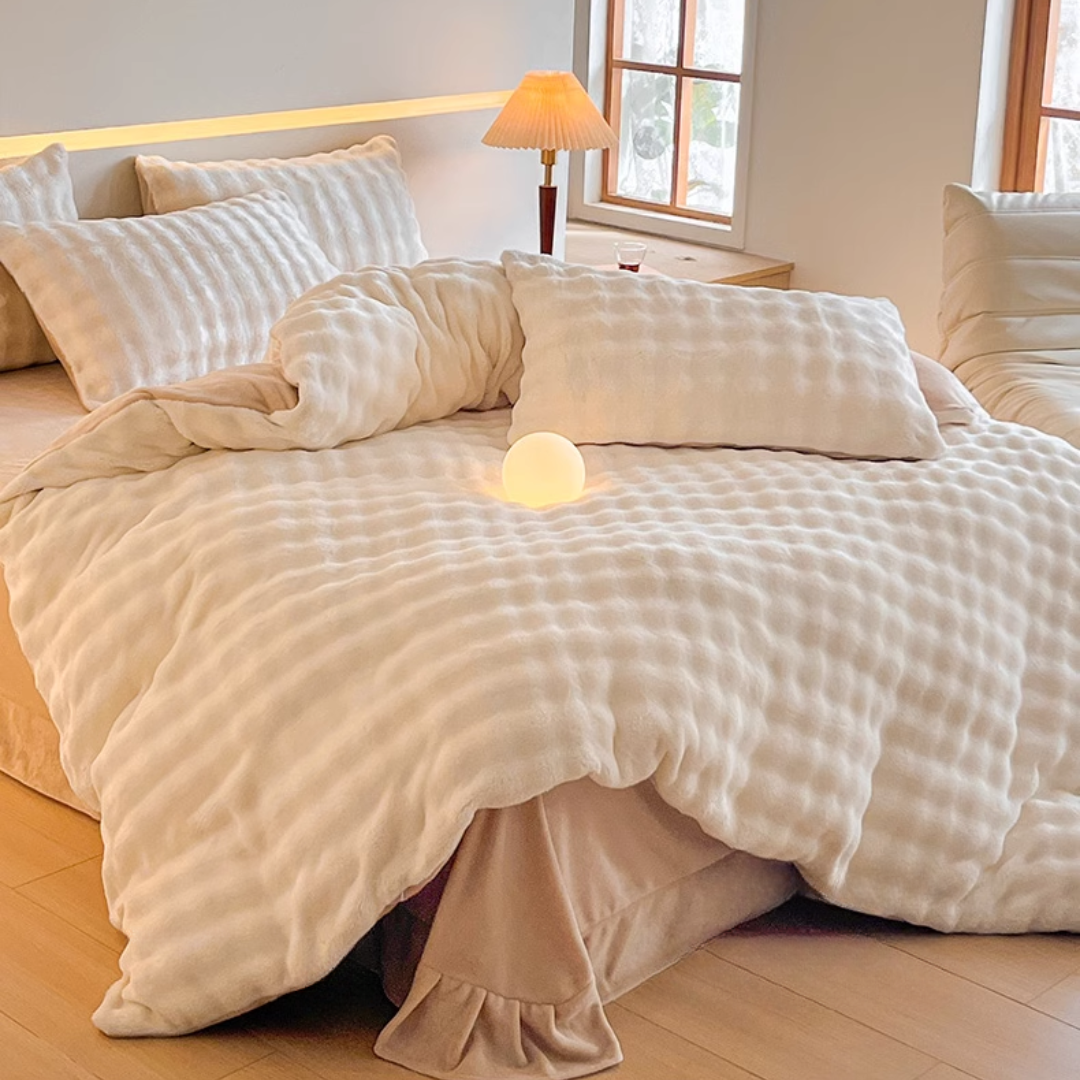 韓国雑貨 デイジー刺繍カラーキルト掛け布団&枕カバー セット 韓国雑貨 デイジー刺繍カラーキルト掛け布団&枕カバー セット